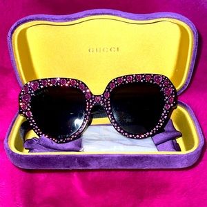 Authentic rhinestone Gucci Sunglasses